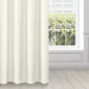 Zasłona kremowa z matowej gładkiej tkaniny 140x250 cm przelotka - RITA