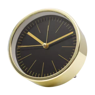 Dekoracyjny zegar stołowy w stylu vintage złoty
