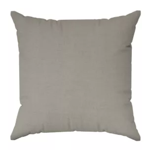 Poszewka szyta jasnoszara z tkaniny w stylu eko o naturalnym splocie