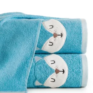 Ręcznik kąpielowy dziecięcy 50x90 cm bawełniany kolor niebieski 450 g/m2 BABY 70