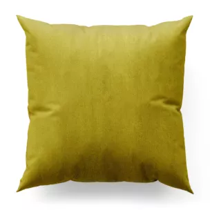 Poszewka szyta SAFARI oliwkowa z miękkiej welwetowej tkaniny z połyskiem