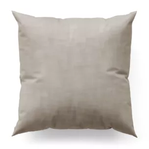 Poszewka szyta SAFARI 1 jasnobrązowa z miękkiej welwetowej tkaniny z połyskiem i poziomym prążkiem