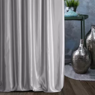 Tkanina zasłonowa jednokolorowa, gładka i lekka  z wysokim połyskiem