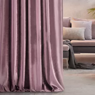 Tkanina zasłonowa gładka, miękka, welwetowa, z wyraźnym połyskiem z kolekcji Eva Minge