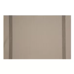 Podkładka na stół beżowo, brązowa 30x45 cm RUBY zdobiona pasami pleciona