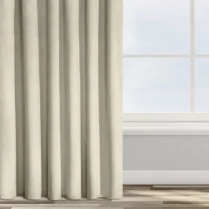 Zasłona welwetowa beżowa 140x270 cm taśma - ROSA - Design 91