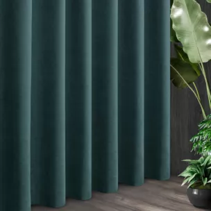 Tkanina zasłonowa o miękkim zamszowym chwycie ze strukturalnym wzorem