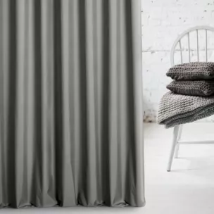 Zasłona szyta na taśmie 5 cm stalowa z tkaniny typu Blackout zaciemniającej w 100%