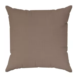 Poszewka szyta DORA - HIT jasnobrązowa z miękkiej tkaniny o welurowej strukturze