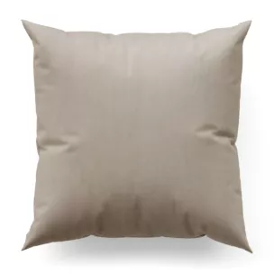 Poszewka szyta jasnobrązowa z miękkiej półmatowej tkaniny welwetowej