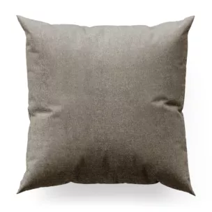 Poszewka szyta brązowa z miękkiej w dotyku tkaniny szenilowej