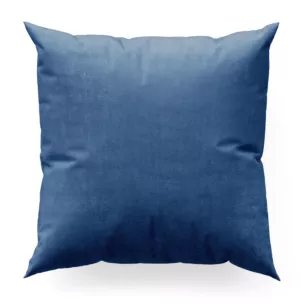 Poszewka szyta GEMMA granatowa ze szlachetnej grubej tkaniny welwetowej o gramaturze 400g/m2