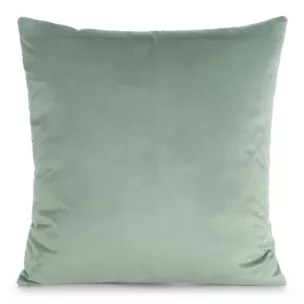 Poszewka na poduszkę 45x45 cm welwetowa, gładka ciemnomiętowa o delikatnym połysku GAJA 1