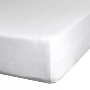 Prześcieradło jersey z gumką 180x200 cm z bawełny kolor kremowy 190 g/m2 Eurofirany Premium