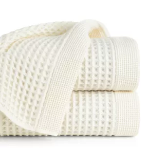Ręcznik kąpielowy 70x140 cm bawełniany kolor kremowy o charakterystycznej gofrowej strukturze 400 g/m2 MELO