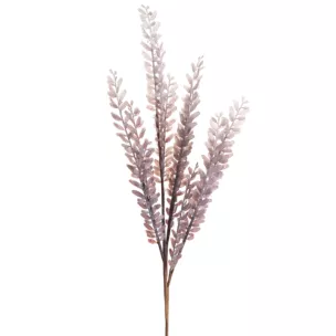 Zimowa gałązka z mrożonymi listeczkami