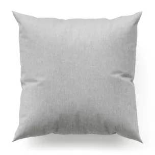 Poszewka szyta GEONOA srebrna z miękkiej tkaniny o naturalnym charakterze z widocznym ozdobnym splotem