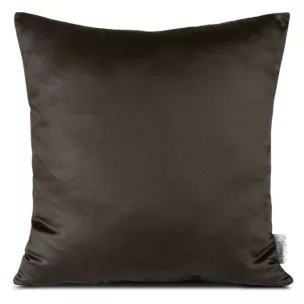 Poszewka na poduszkę 40x40 cm z satyny bawełnianej, gładka brązowa DINA Diva Line