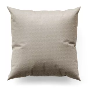 Poszewka szyta ciemnokremowa z tkaniny w geometryczny wzór Pierre Cardin