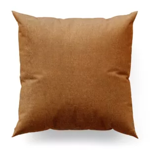 Poszewka szyta ceglasta z miękkiej w dotyku tkaniny szenilowej