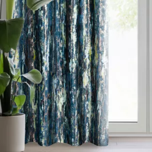 Zasłona welwetowa grantowa z efektem przecierki 140x250 cm przelotka - GRACE