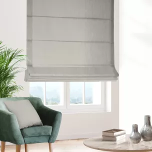 Roleta rzymska beżowa z szenilowej tkaniny