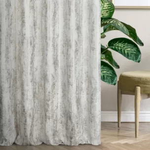 Tkanina zasłonowa welwetowa z przecieranym wzorem z kolekcji Pierre Cardin