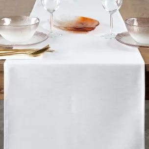 Bieżnik na stół 40x140 cm biały wodoodporny - KATE