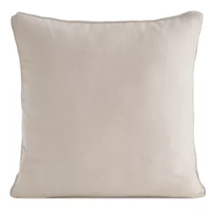 Poszewka na poduszkę 45x45 cm jasnobeżowa z szenilowej tkaniny - VANI