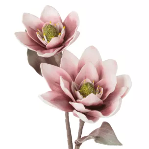 Kwiat sztuczny jasnoróżowy z pianki foamiran 84 cm