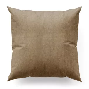 Poszewka szyta beżowa z tkaniny o szenilowej strukturze