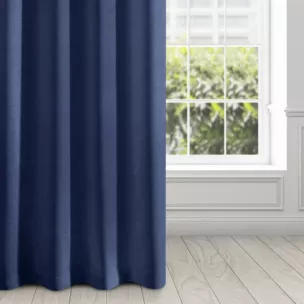 Zasłona granatowa, matowa 140x250 cm przelotka - TRIS