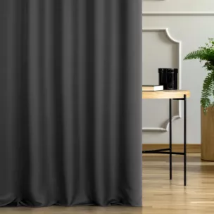 Tkanina zasłonowa dwustronna o ozdobnym splocie, z subtelnym połyskiem