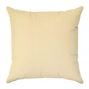 Poszewka szyta kremowa z miękkiej tkaniny o welurowej strukturze