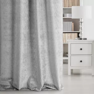 Tkanina zasłonowa gruba, żakardowa z wypukłym wzorem w prążki, z efektem 3D z kolekcji Eva Minge