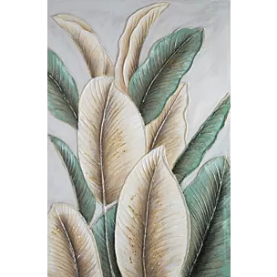 Obraz LIŚCIE BANANOWACA ręcznie malowane na płótnie