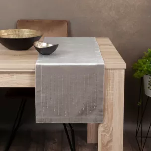 Bieżnik ROYAL 3 z lśniącego welwetu z cyrkoniami