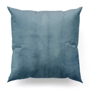 Poszewka szyta WALDO niebieska ze szlachetnej grubej tkaniny welwetowej o gramaturze 400g/m2