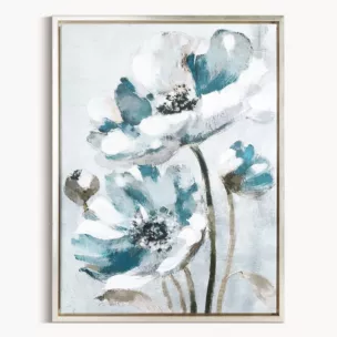 Obraz ręcznie malowany na płótnie z motywem kwiatów