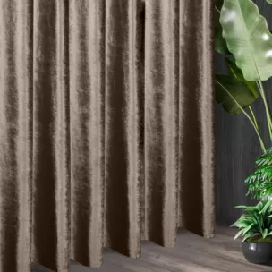 Tkanina zasłonowa gładka, miękka, welwetowa, z wyraźnym połyskiem z kolekcji Eva Minge