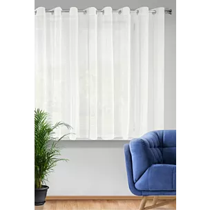 Firana REBECCA o strukturze drobnego deszczyku wzór pionowy