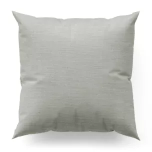 Poszewka szyta srebrna z miękkiej matowej tkaniny o nieregularnym wzorze z efektem melanżu