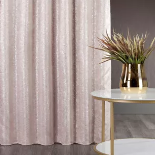Zasłona zaciemniająca KATIE z nakrapianym srebrnym nadrukiem