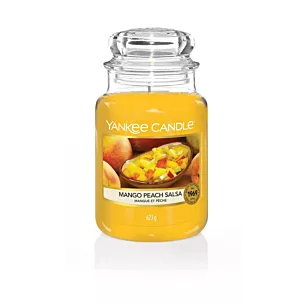 YANKEE CANDLE - Duża świeca zapachowa w słoiku - Mango Peach Salsa
