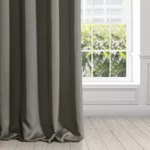 Zasłona grafitowa matowa, zaciemniająca 140x270 cm taśma - TEO