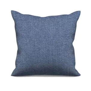 Poszewka szyta jasnoniebieska z miękkiej tkaniny o welurowej strukturze