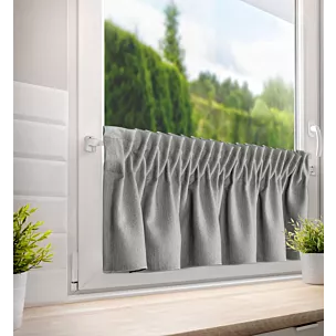 Zazdrostka srebrna z tkaniny o płóciennym splocie 140x30 cm taśma LENA