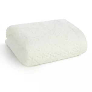 Ręcznik do rąk 30x50 cm z bawełny egipskiej kolor kremowy z wytłaczanym wzorem SCARLET - kolekcja FOREST SUMMER