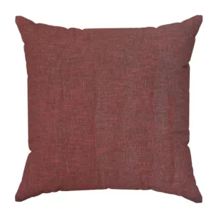 Poszewka szyta bordowa miękka, szenilowa tkanina o wyraźnym splocie i delikatnym połysku, mieniąca się w dwóch odcieniach