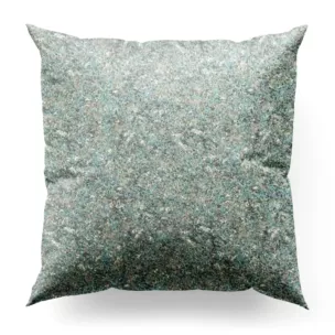 Poszewka szyta DORIANA srebrna z tkaniny o dwukolorowym nieregularnym wzorze